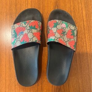 Gucci Strawberry Slides